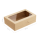 Бумажный контейнер OneBox 1900 мл Крафт - (цена за 1 коробку - в 1 коробке 150 штук).