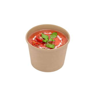 Бумажный супник OneBowl Ultraproof 380 мл Крафт - (цена за 1 коробку - в 1 коробке 550 штук).