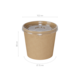 Бумажный супник OneBowl Ultraproof 450 мл Крафт - (цена за 1 коробку - в 1 коробке 550 штук).